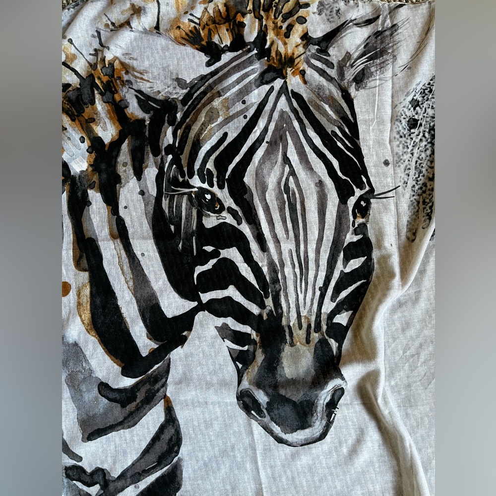 Joy Susan Zebra Scarf NWT